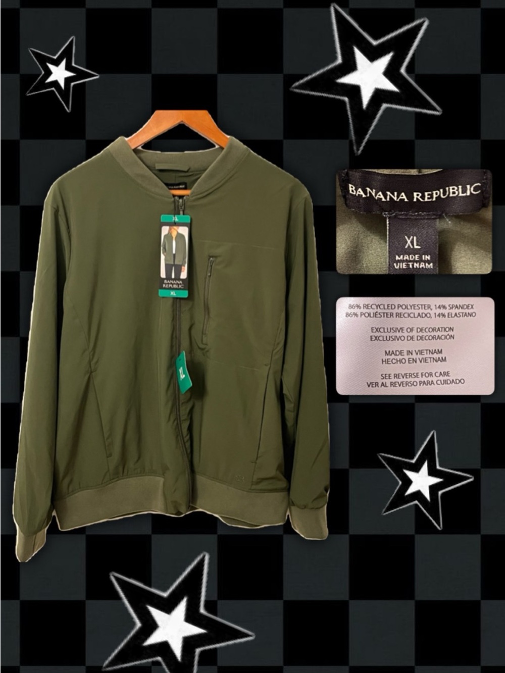 Banana Republic Olive Green Women’s Bomber Jacket
